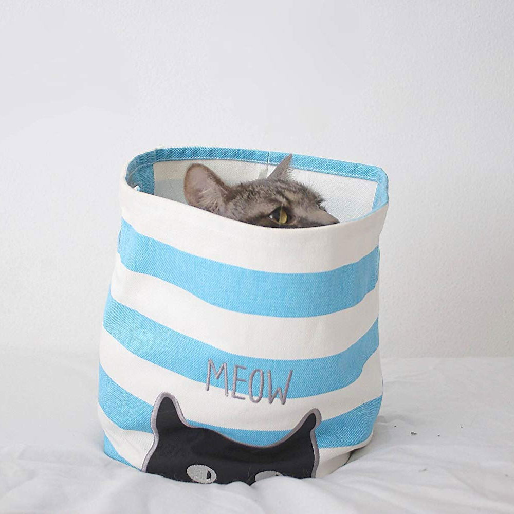 $11.99 (reg $26) Meow Canvas Storage Bins for Pet Toys & Accessories