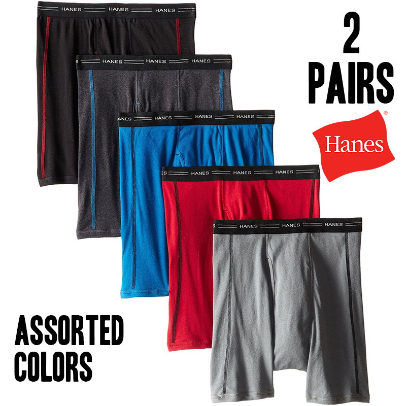 Hanes 2 Pack of Men's Large Quick Dri Moisture Wicking Boxer Briefs - $5.99 - Ships Free