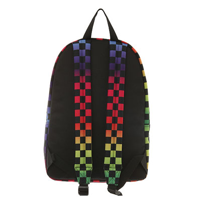 vans rainbow checkered backpack