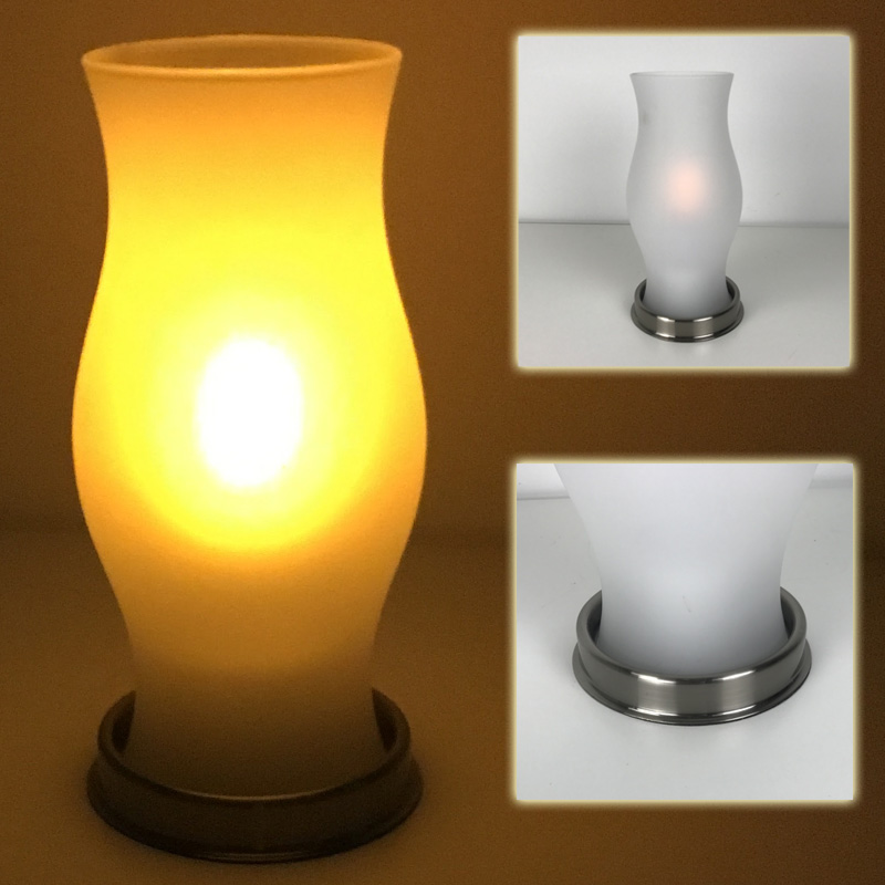 Glass And Pewter Hurricane Lamp With Flickering Led Watch The Glass And Pewter Hurricane Lamp With Flickering Led Watch The One For 15 Or Two 26 Ships Free 13 Deals