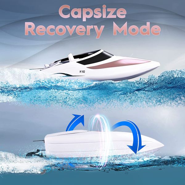 Remote Rudder Boat Remote Control Speed Boat – Gets up to 20 MPH! Auto-correcting rudder ...