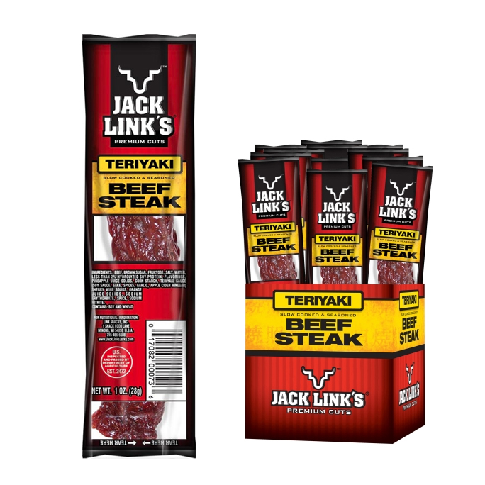 8 Pack Jack Links Beef Steak 1oz Stick Choose Original or Teriyaki