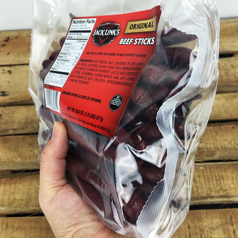 Jack Link's 1.8 POUNDS Bulk Original Flavor Beef Sticks SHIPS FREE