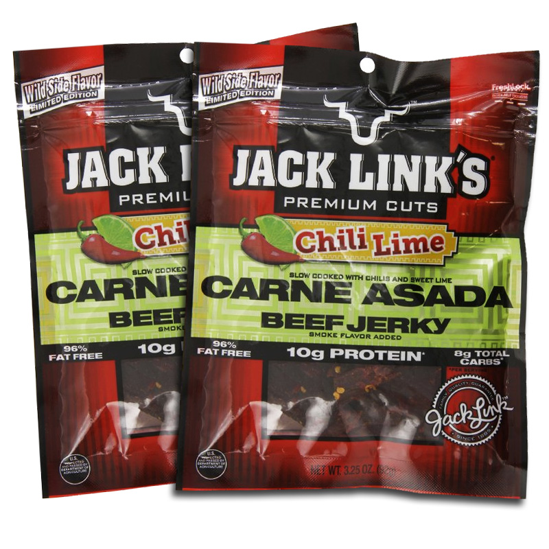 2 Bags of Jack Link's Premium Cuts Chili Lime Carne Asada Beef Jerky - $9.99 - Ships Free