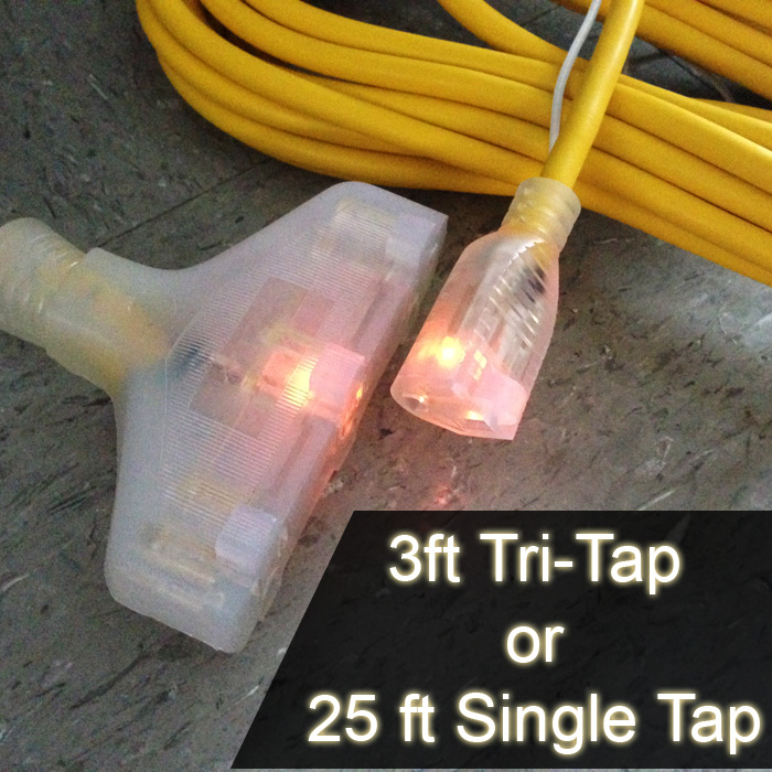 Heavy Duty Extension Cords w/ LED Power Indicator Lights  - $8.99 (Reg. $24.99)