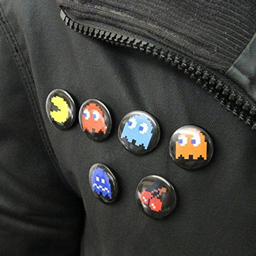Pac-Man Pins Set of 6 - $2.49 - Ships Free
