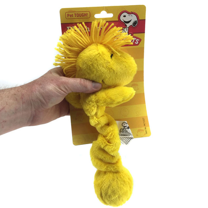 peanuts holiday stretchy snoopy & squeaky woodstock pet toy set