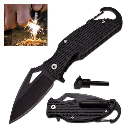 Pocket Knife With Fire Starter...