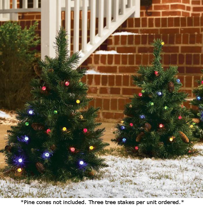 Cordless Outdoor Christmas Trees 