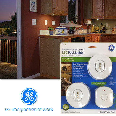 Ge Wireless Remote Control Led Puck Lights Ships Free 13 Deals