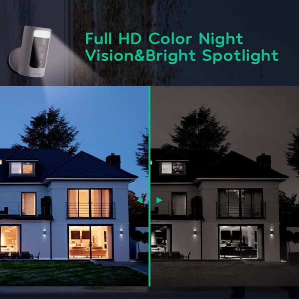 Outdoor Security Wi-Fi Spotlight Cam With 2K 360° Auto Tracking - $80 ...