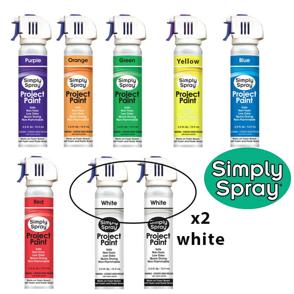 $17.92 (reg $48) 8 Pack of Simply Spray Project Paint