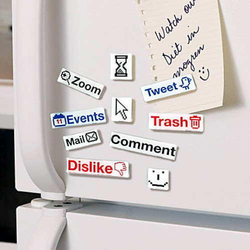 Social Talk Network Icon Magnets