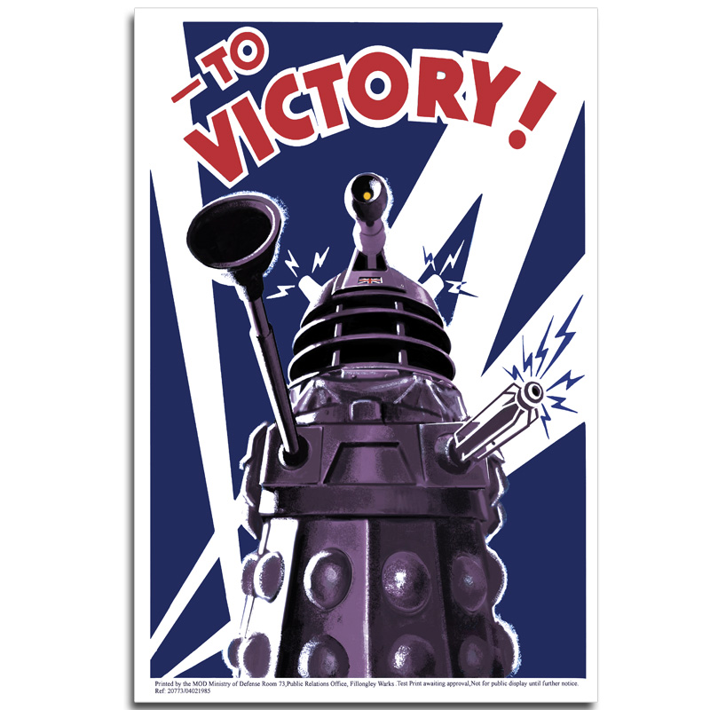 Doctor Who Inspired - To Victory - POSTER OR Canvas - $9.99 - Ships Free