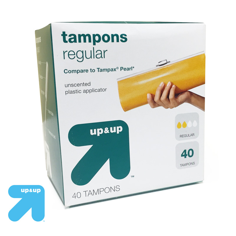 6 Boxes of UP and UP (Target Brand) Tampons Regular - $16.49 - Ships Free